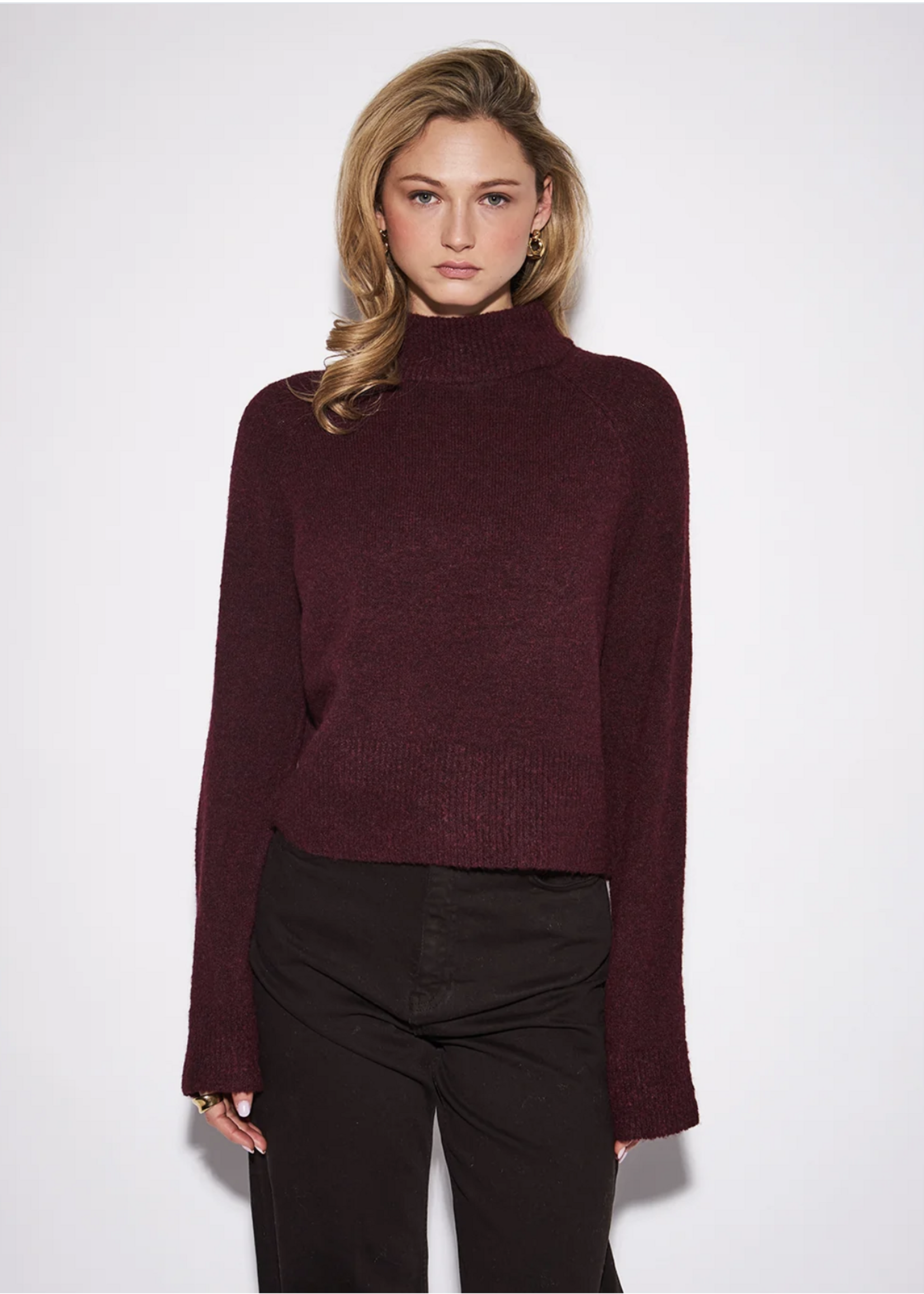 John & Jenn Merlot Oliver Sweater