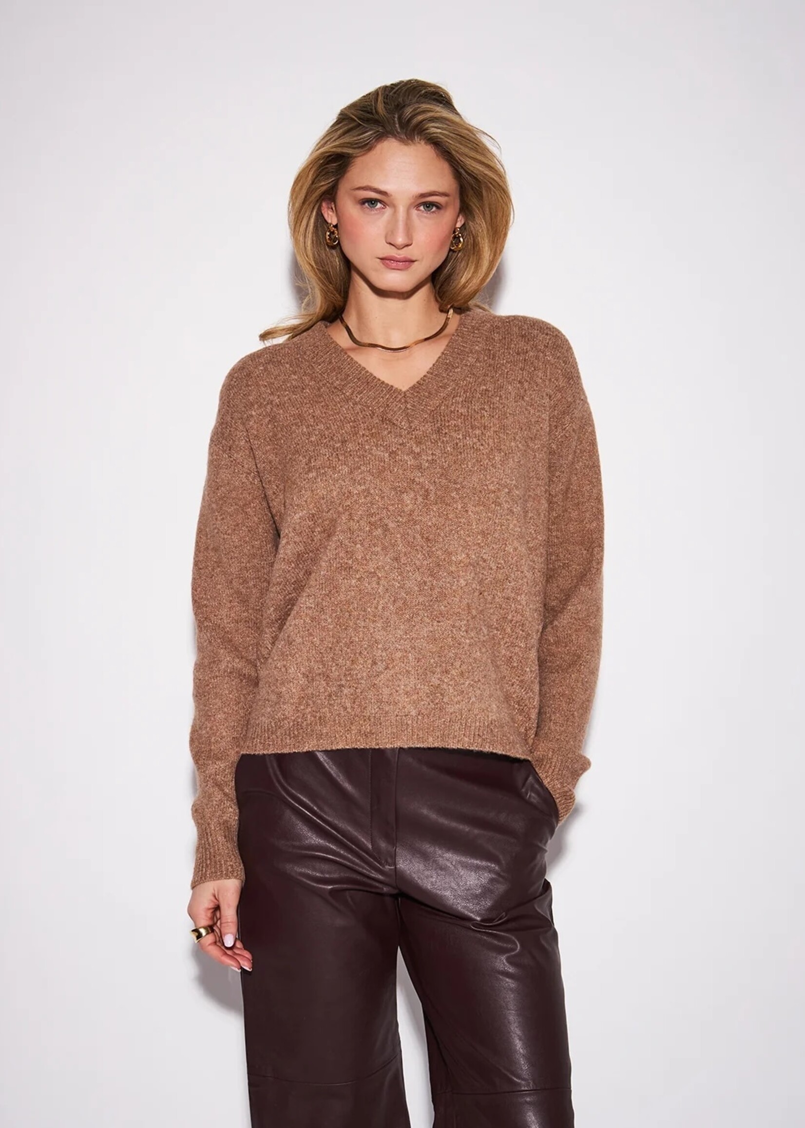 John & Jenn Camel Charlie Sweater