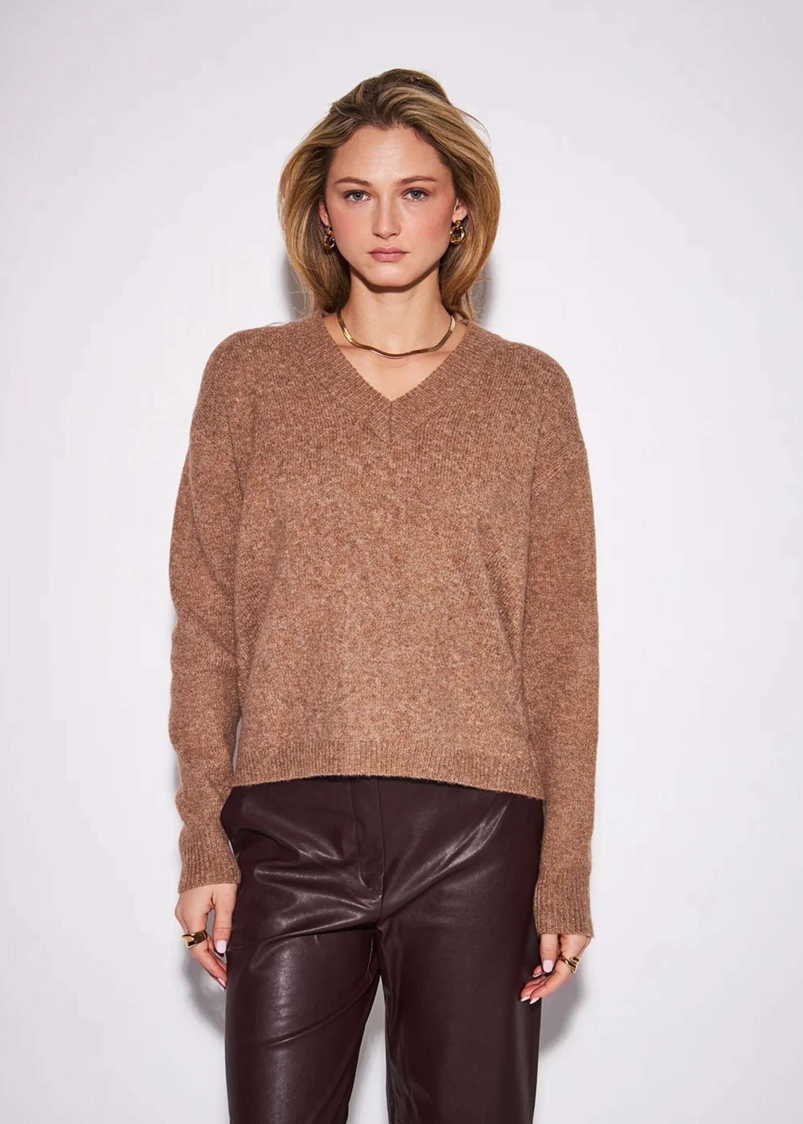 John & Jenn Camel Charlie Sweater