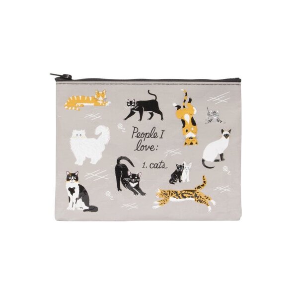 Blue Q People I Love: Cats Zipper Pouch