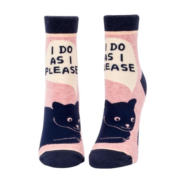 Blue Q I Do As I Please Women's Ankle Socks