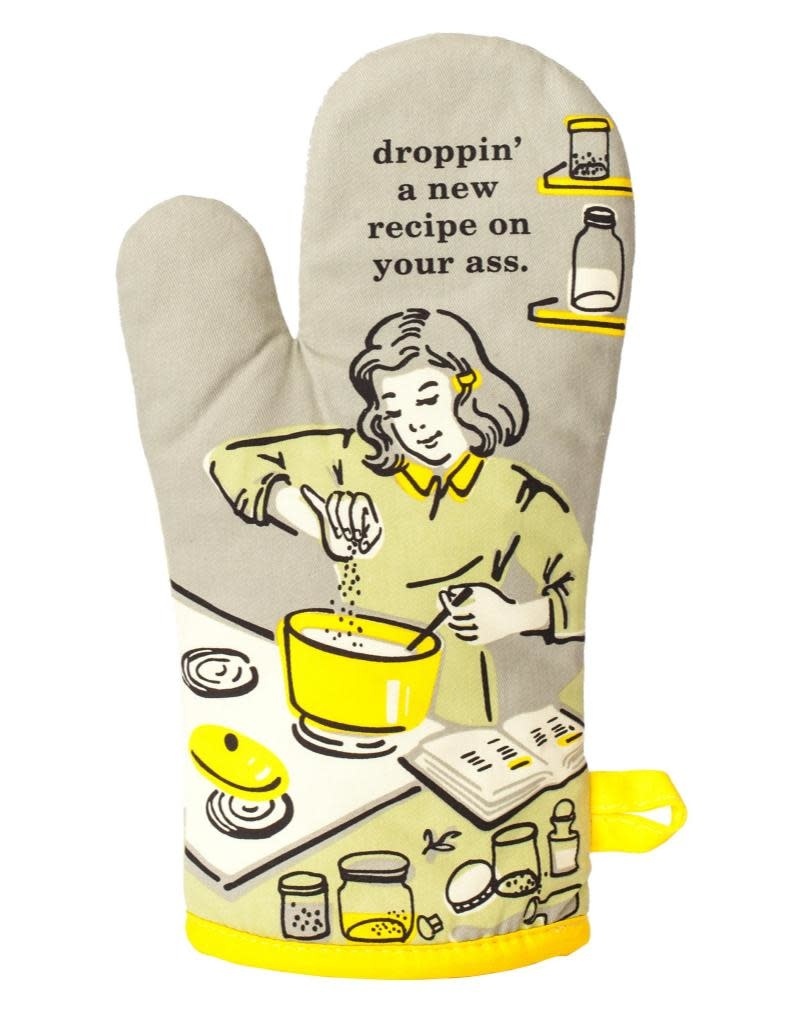 Blue Q Droppin' A Recipe on Your Ass Oven Mitt