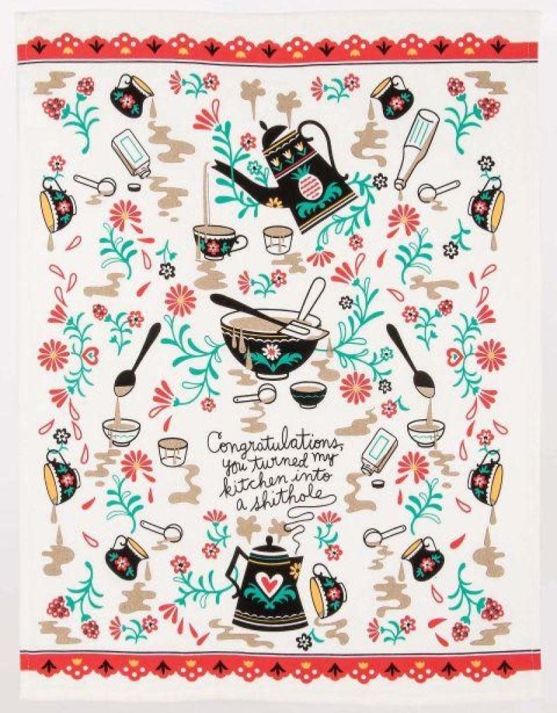 Blue Q Congrats- My Kitchen is a Shithole Dishtowel