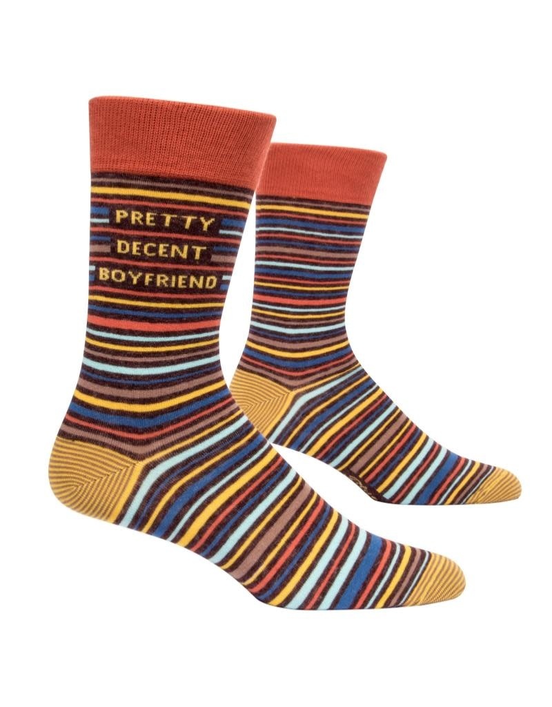 Blue Q Pretty Decent Boyfriend Men's Crew Socks
