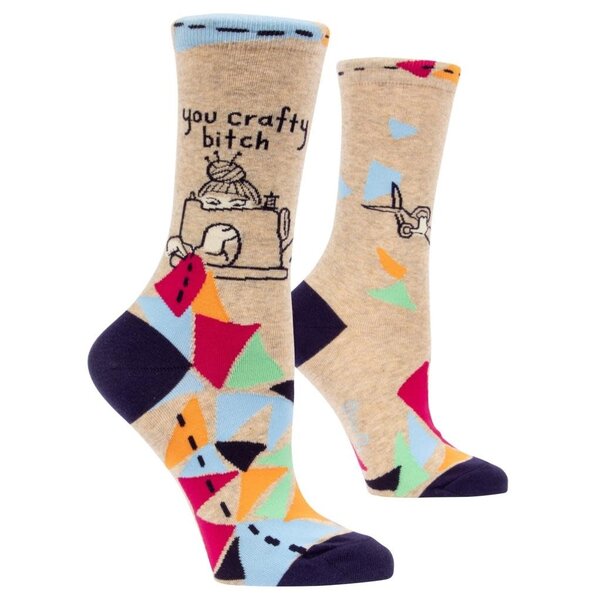 Blue Q You Crafty B*tch Women's Crew Socks