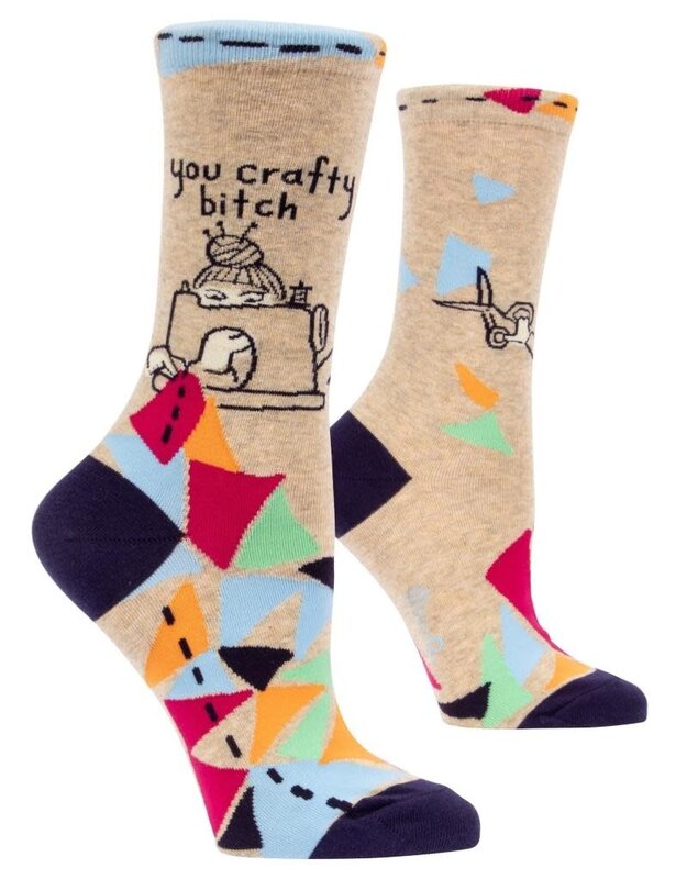 Blue Q You Crafty B*tch Women's Crew Socks