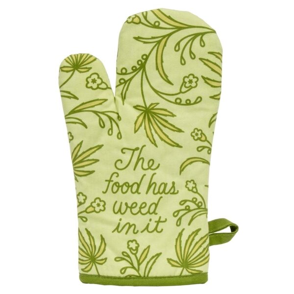 Blue Q Food Has Weed in it Oven Mitt