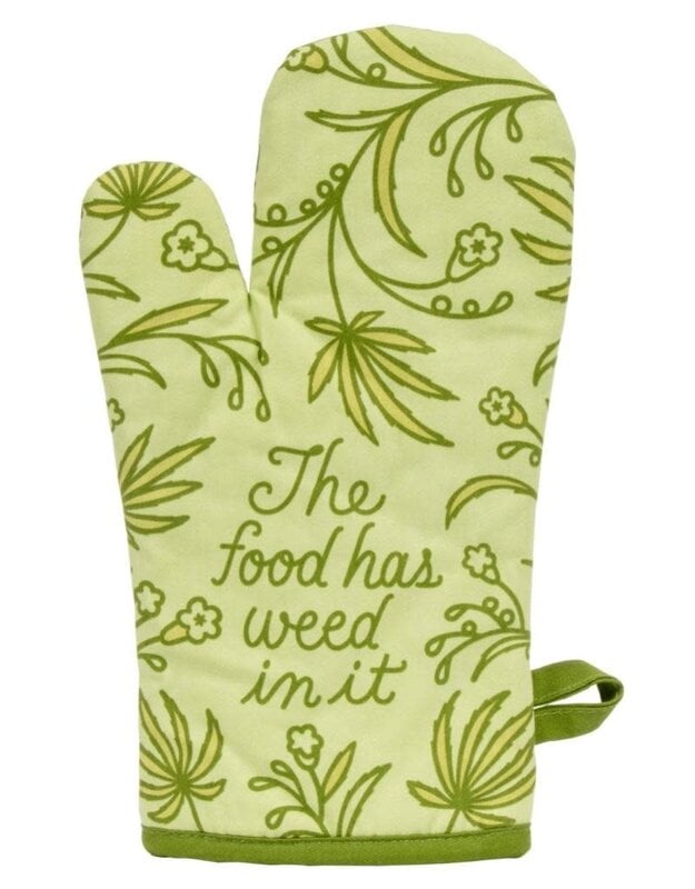 Blue Q Food Has Weed in it Oven Mitt