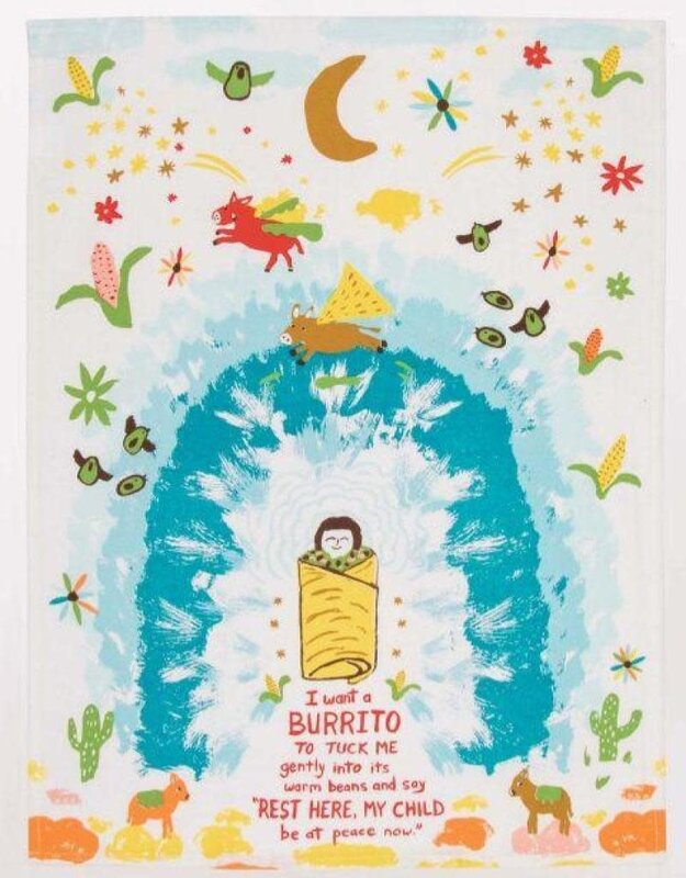 Blue Q I Want a Burrito Dishtowel