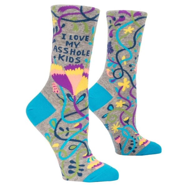 Blue Q I Love My A**hole Kids Women's Crew Socks