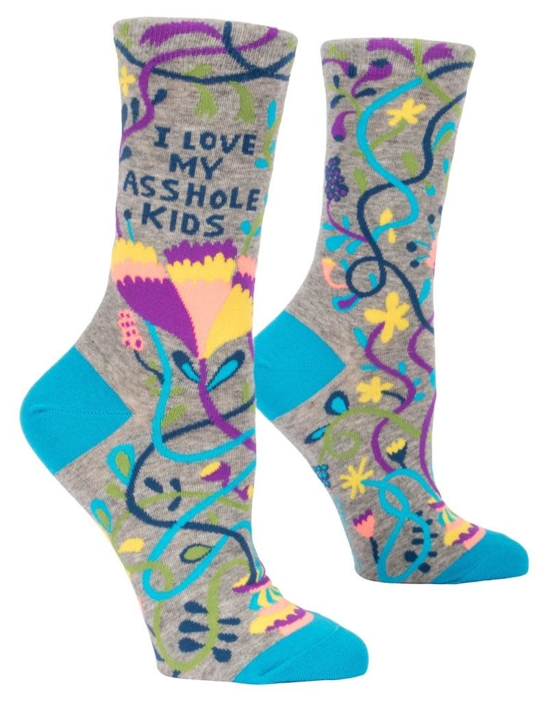 Blue Q I Love My A**hole Kids Women's Crew Socks