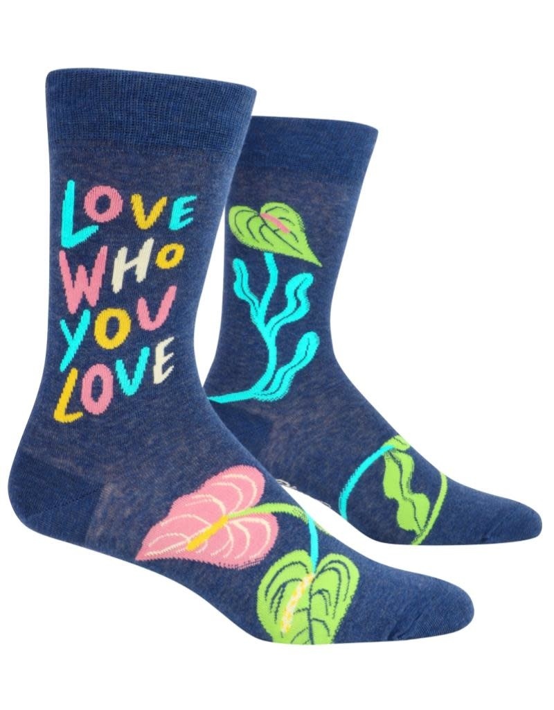 Blue Q Love Who You Love Men's Crew Socks