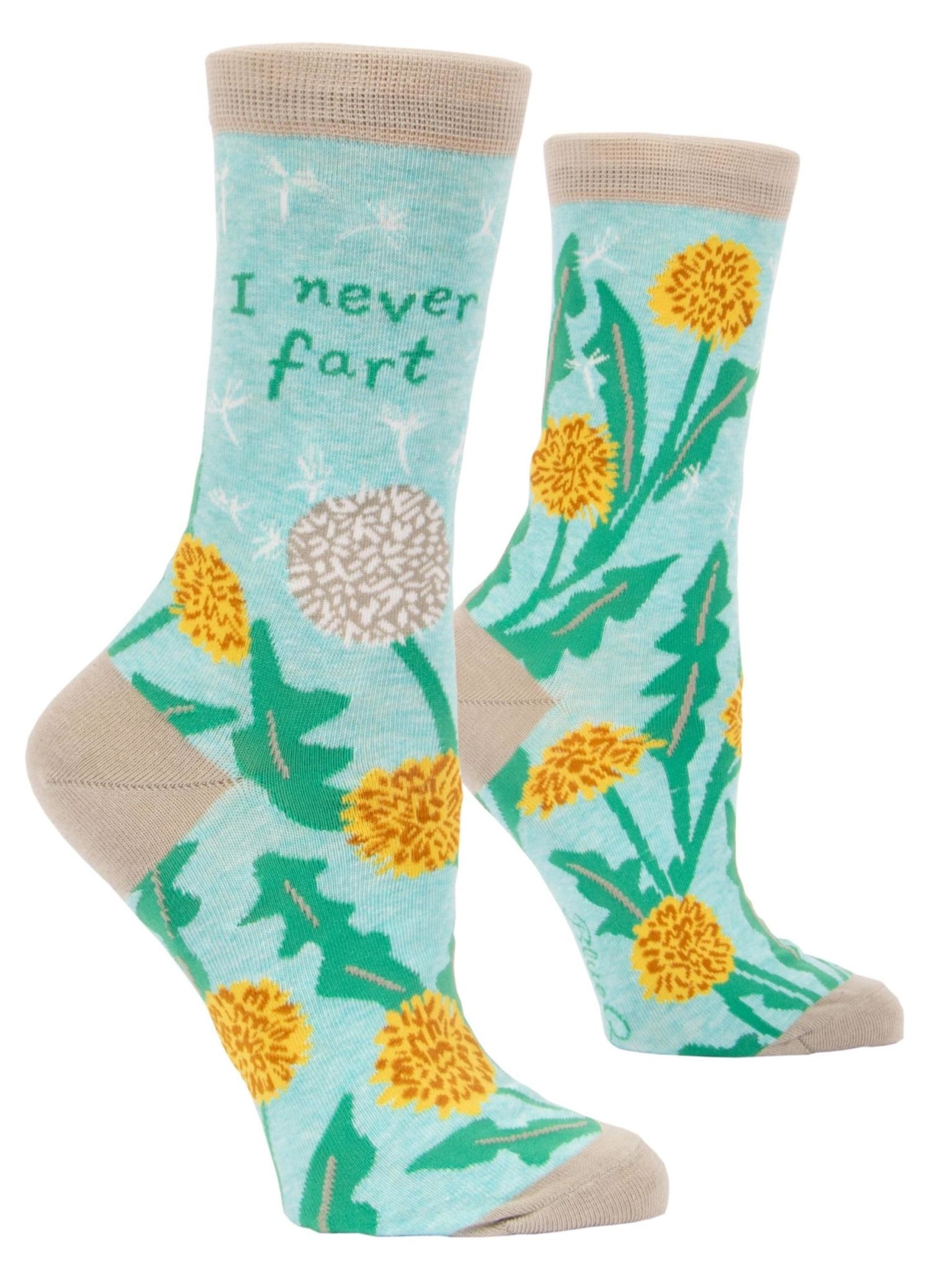 Blue Q I Never Fart Women's Crew Socks