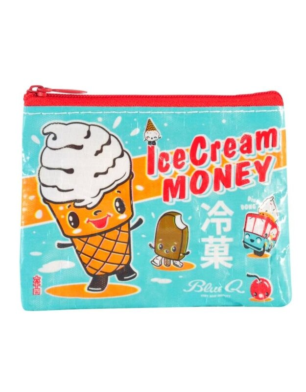 Blue Q Ice Cream Money Coin Purse