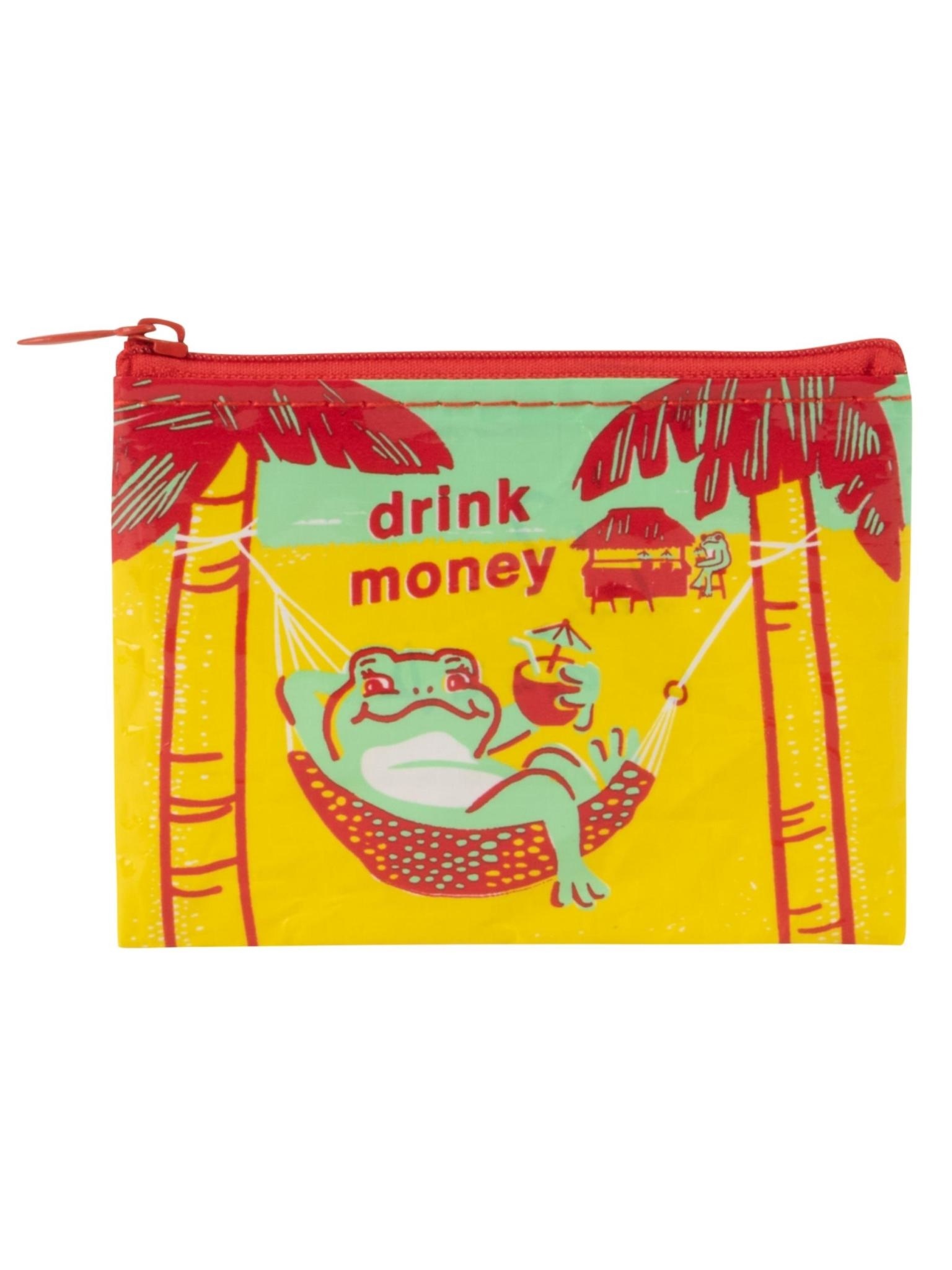 Blue Q Drink Money Coin Purse