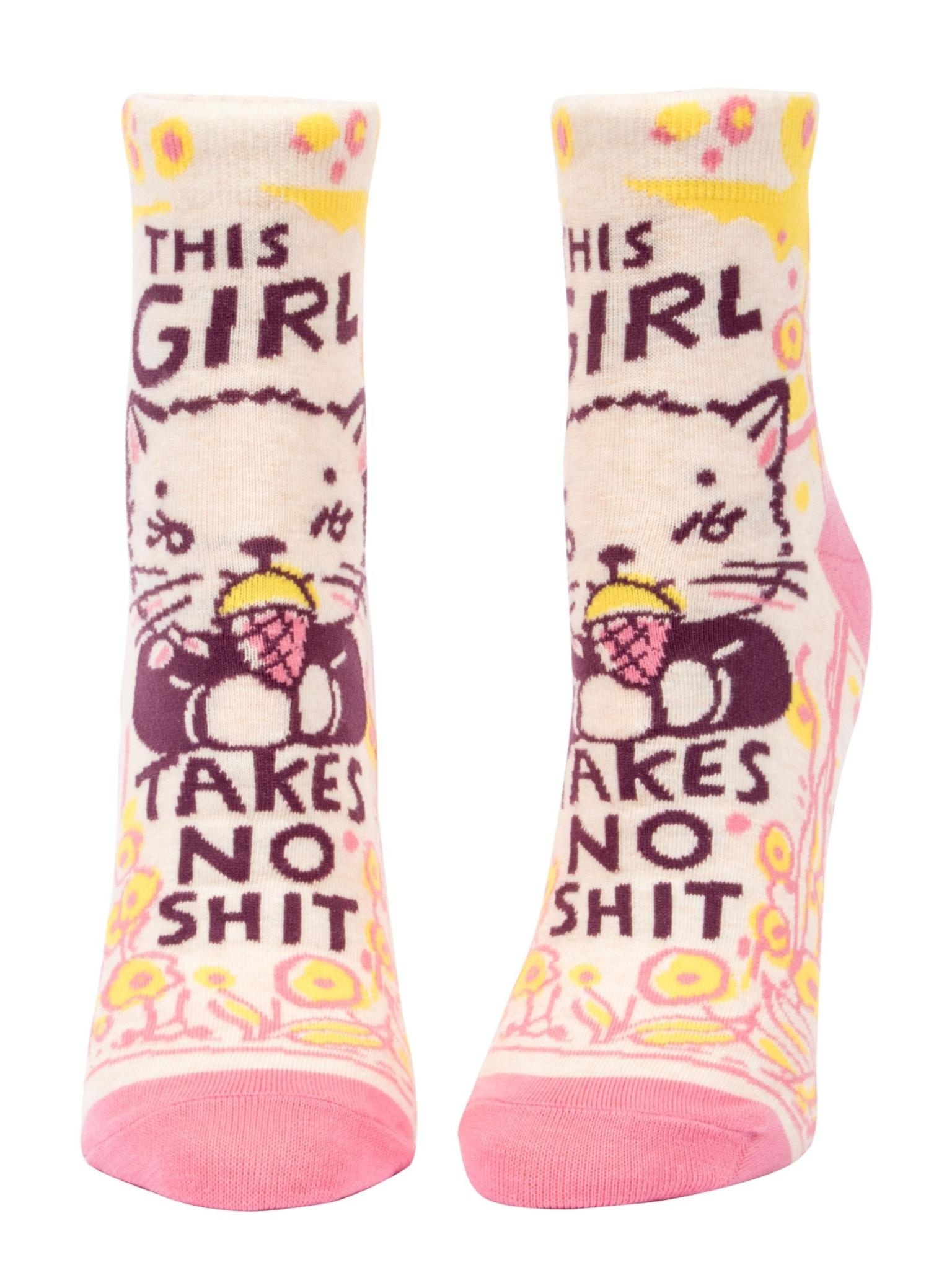 Blue Q This Girl Takes No Sh*t Women's Ankle Socks