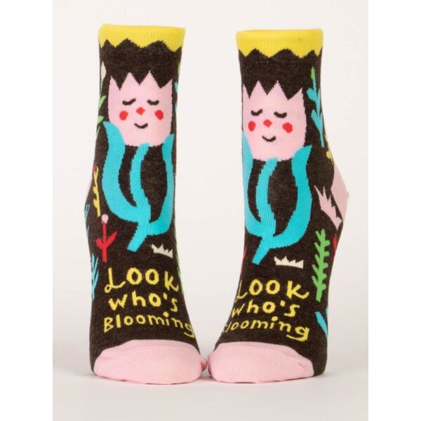 Blue Q Look Who's Blooming Women's Ankle Socks