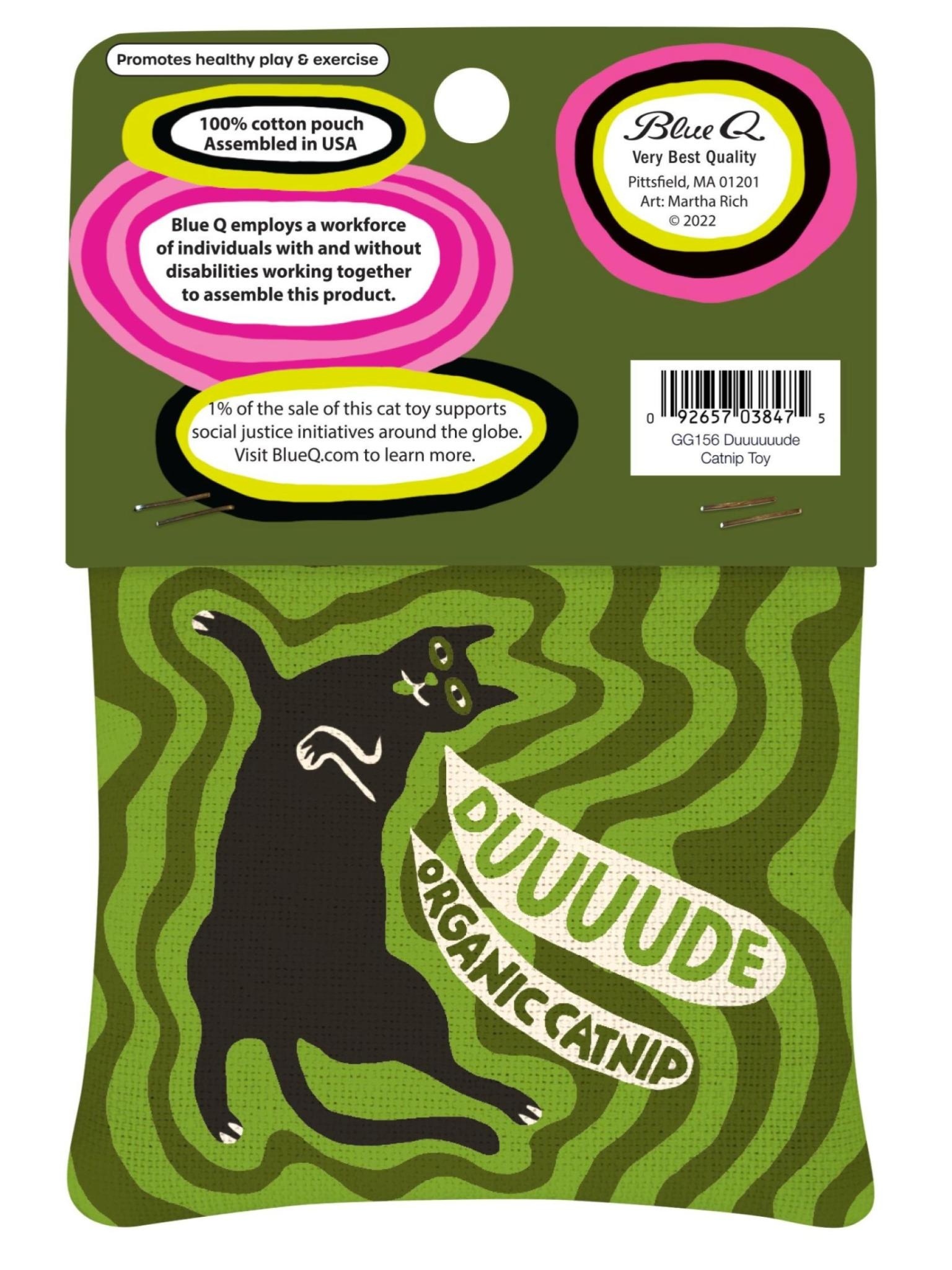 Blue Q Duuuuuude Catnip Toy