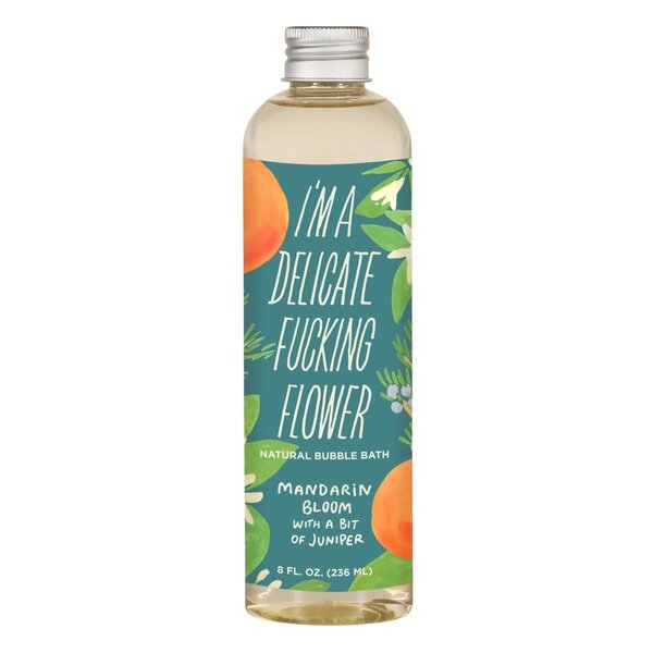 Blue Q Delicate Flower Mandarin Bloom Bubble Bath