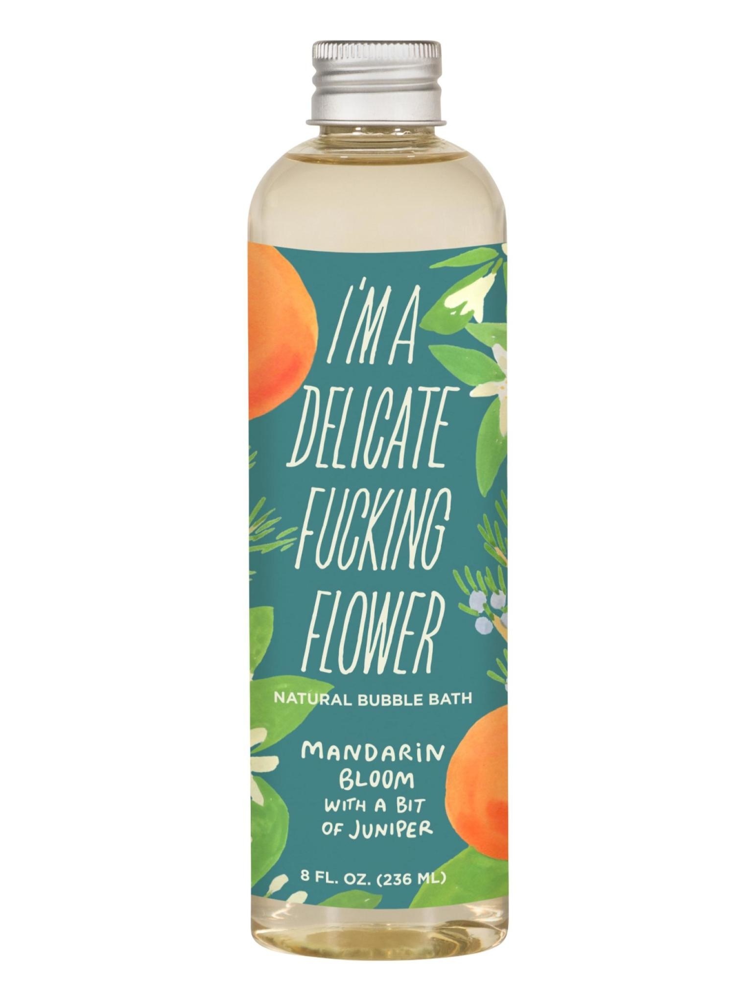 Blue Q Delicate Flower Mandarin Bloom Bubble Bath