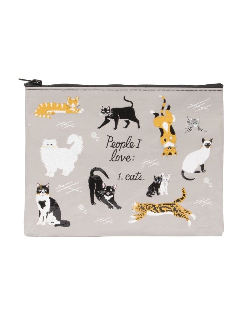Blue Q People I Love: Cats Zipper Pouch