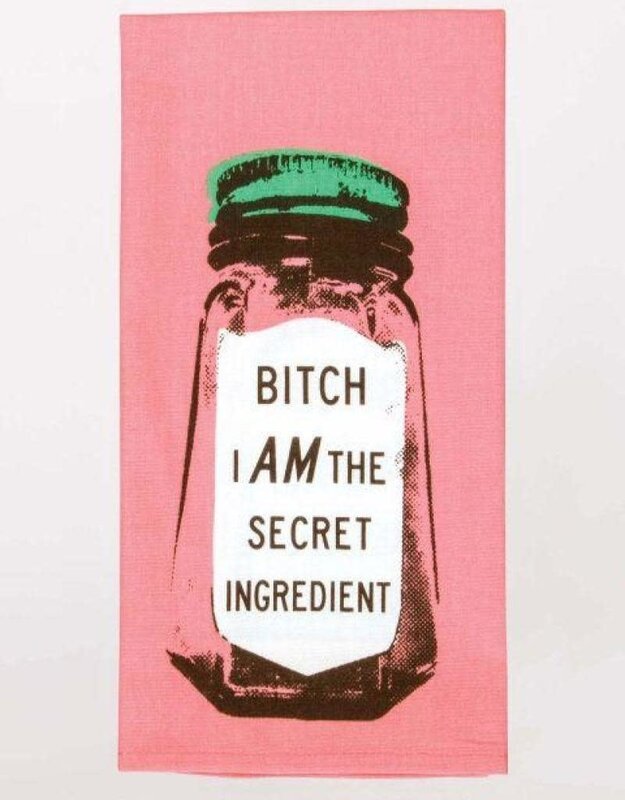 Blue Q B*tch I Am the Secret Ingredient Dishtowel