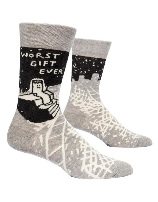 Blue Q Worst Gift Ever Men's Crew Socks