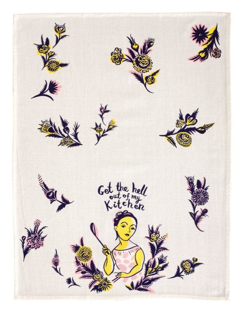 Blue Q Get The Hell Out Dishtowel