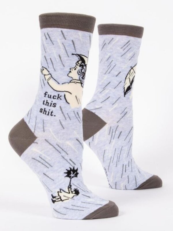 Blue Q F*ck This Sh*t Women's Crew Socks