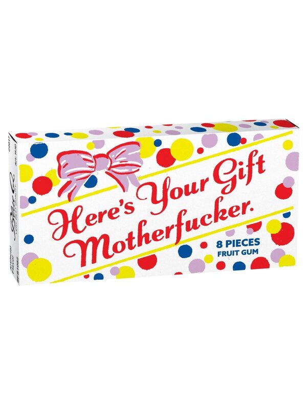 Blue Q Here's Your Gift Motherf*cker Gum