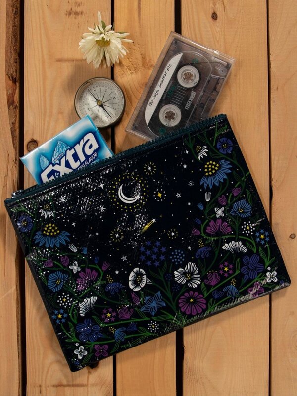 Blue Q Starry Garden Zipper Pouch