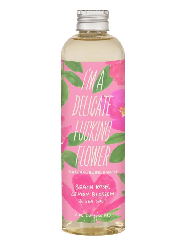Blue Q Delicate Flower Beach Rose Bubble Bath