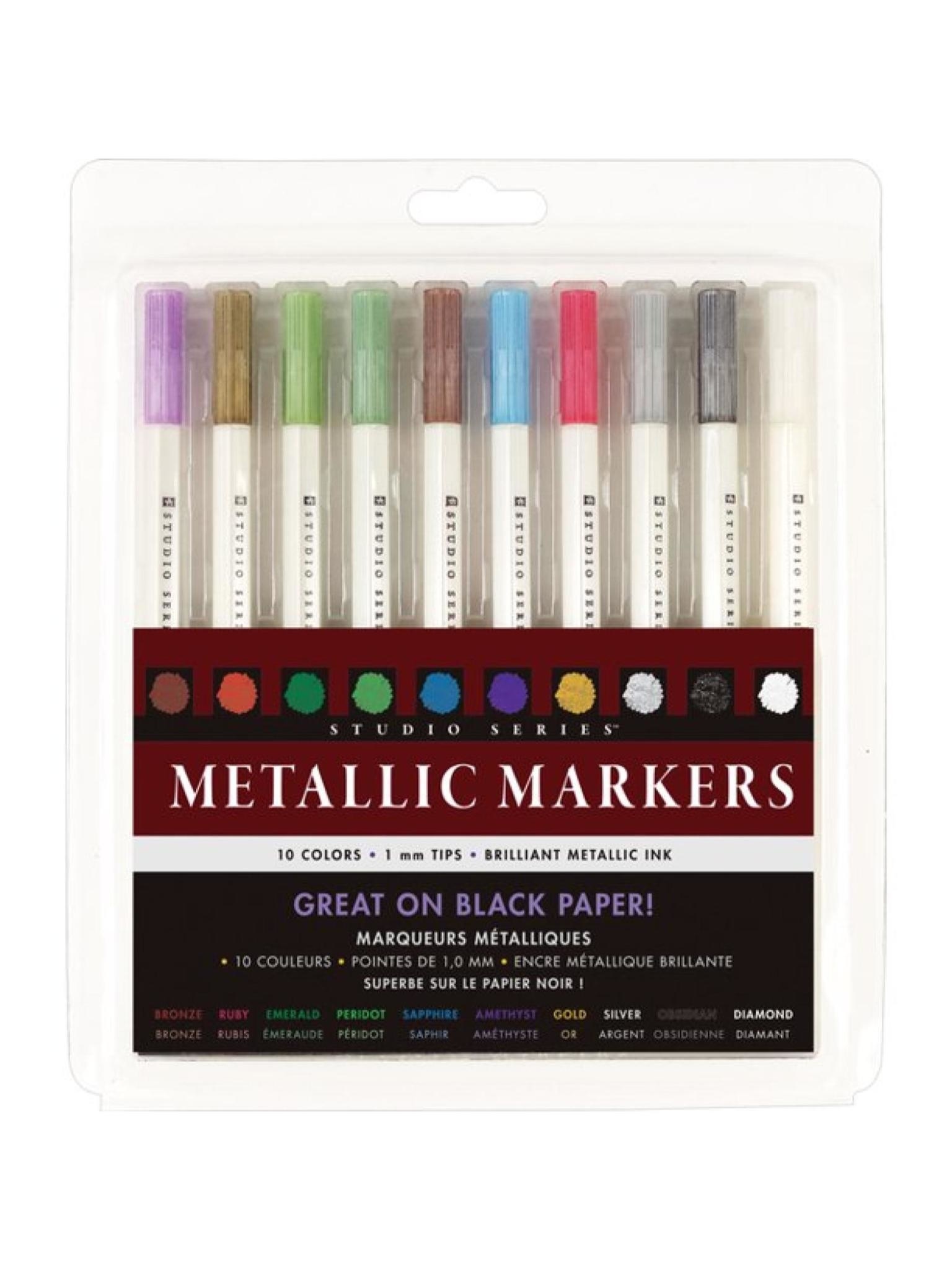 Peter Pauper Studio Series Metallic Marker Set