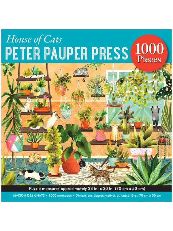 Peter Pauper Puzzle 1000 House Of Cats