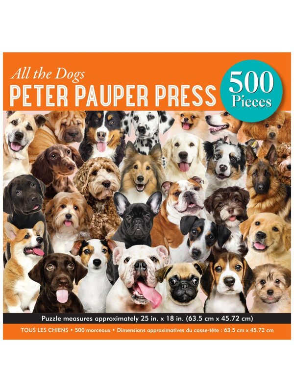 Peter Pauper Puzzle 500 All The Dogs