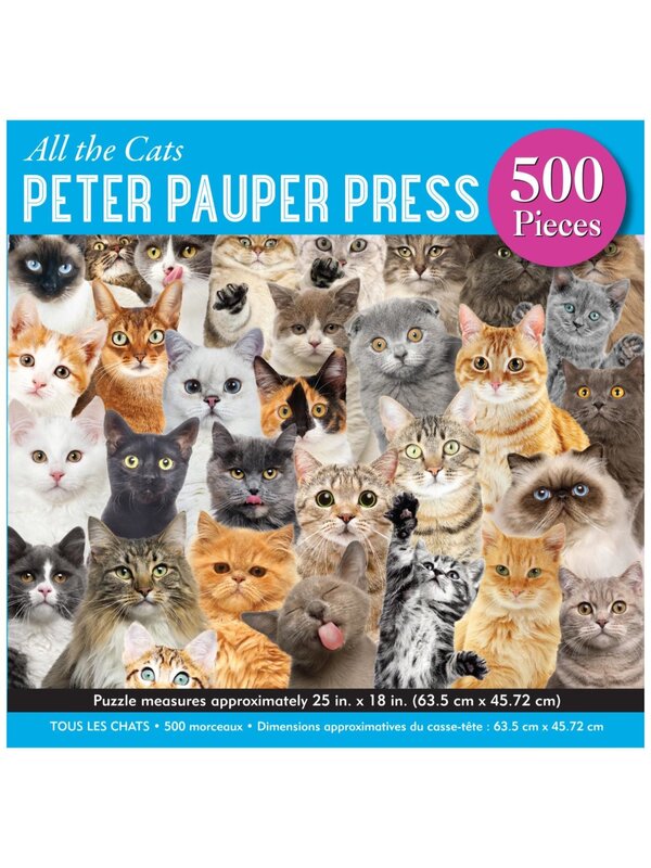 Peter Pauper Puzzle 500 All The Cats