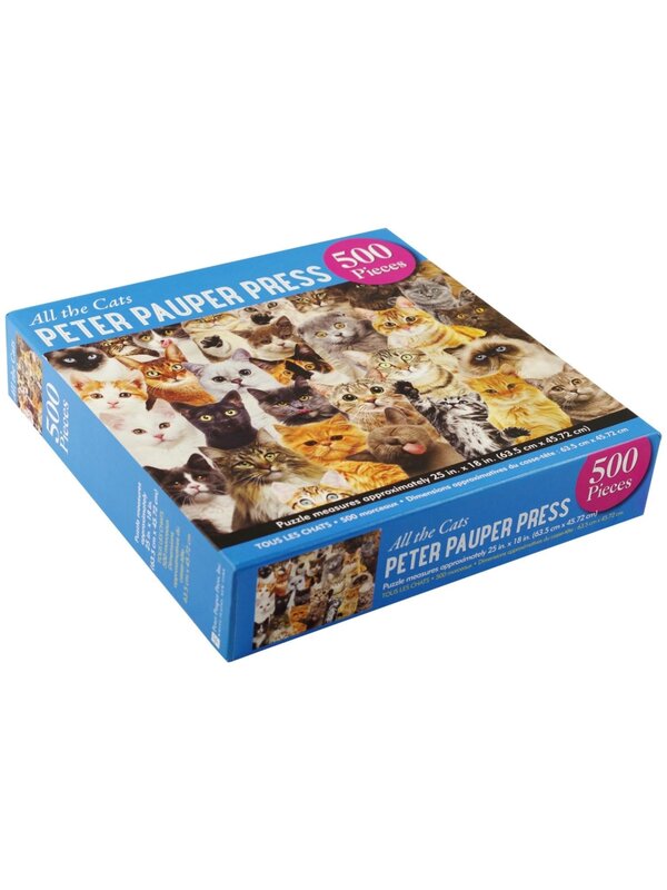 Peter Pauper Puzzle 500 All The Cats