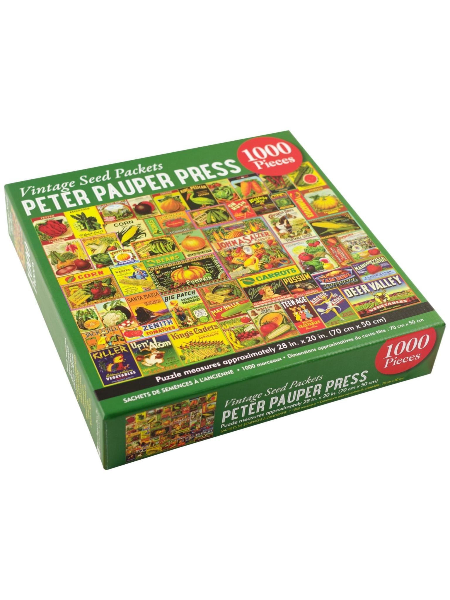 Peter Pauper Vintage Seed Packets - 1000 Piece Puzzle