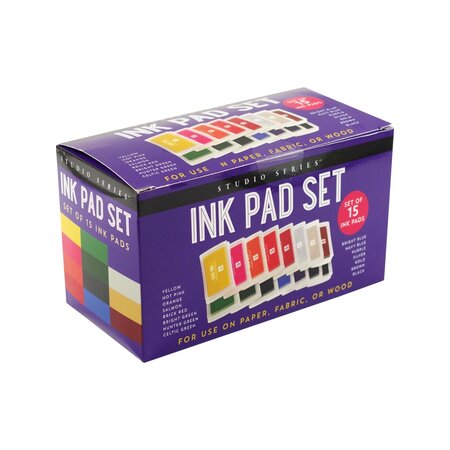 Peter Pauper Studio Series Ink Pad Set (15 colors)