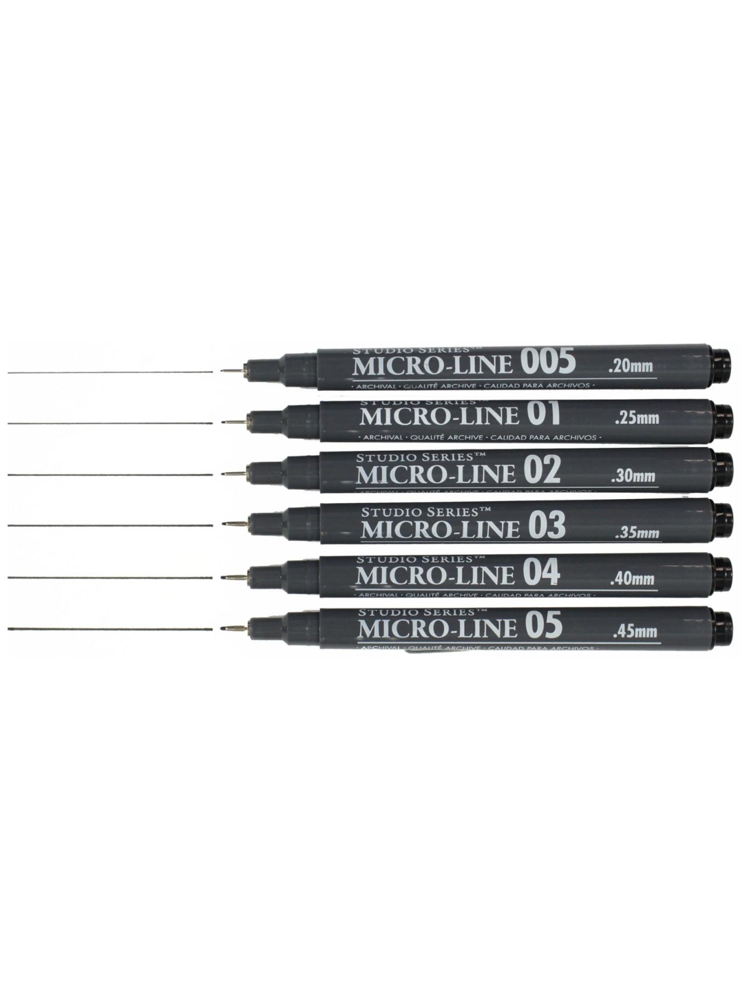 Peter Pauper Studio Series Micro-Line Pens (6)