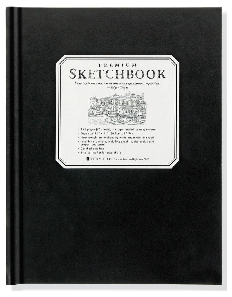 Peter Pauper Large Black Sketchbook