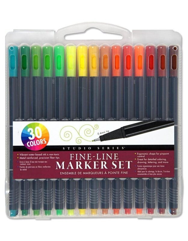 Peter Pauper Studio Series Fine-Line Marker Set