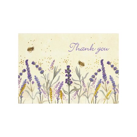 Peter Pauper Lavender & Honey Thank You Notes