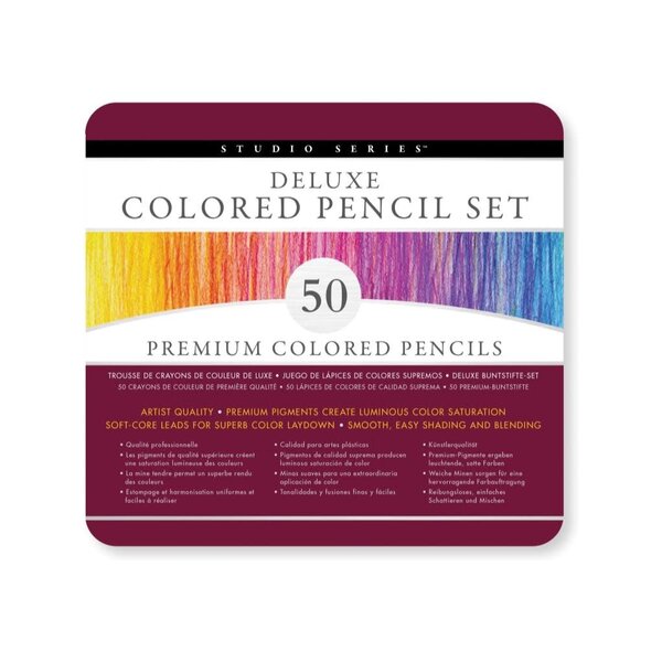 Peter Pauper Deluxe Colored Pencils (set of 50)
