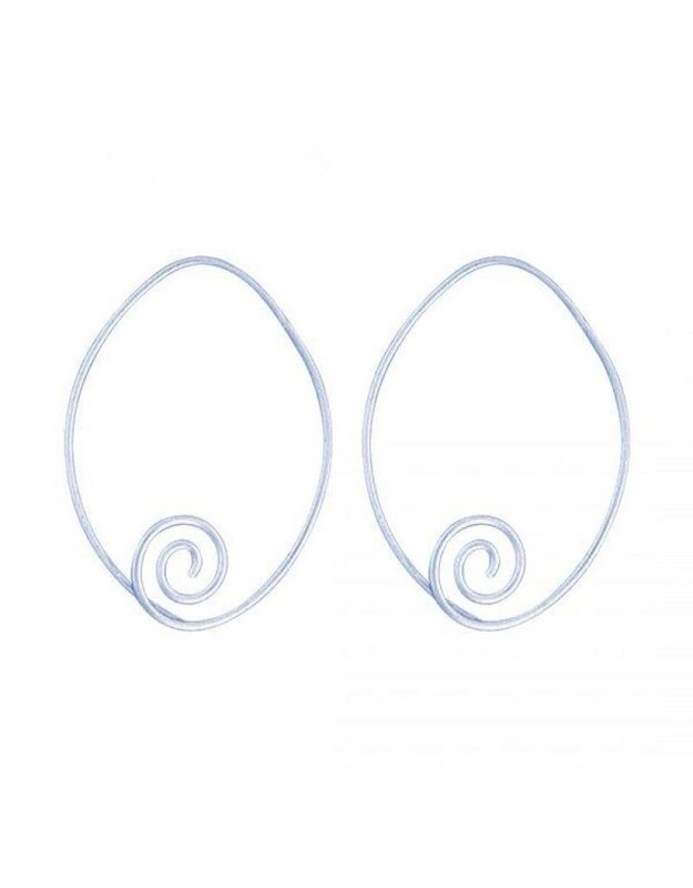 Acomo Jewelry Swirl on Long Wire Earring