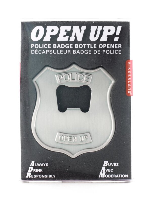 Kikkerland Police Badge Bottle Opener