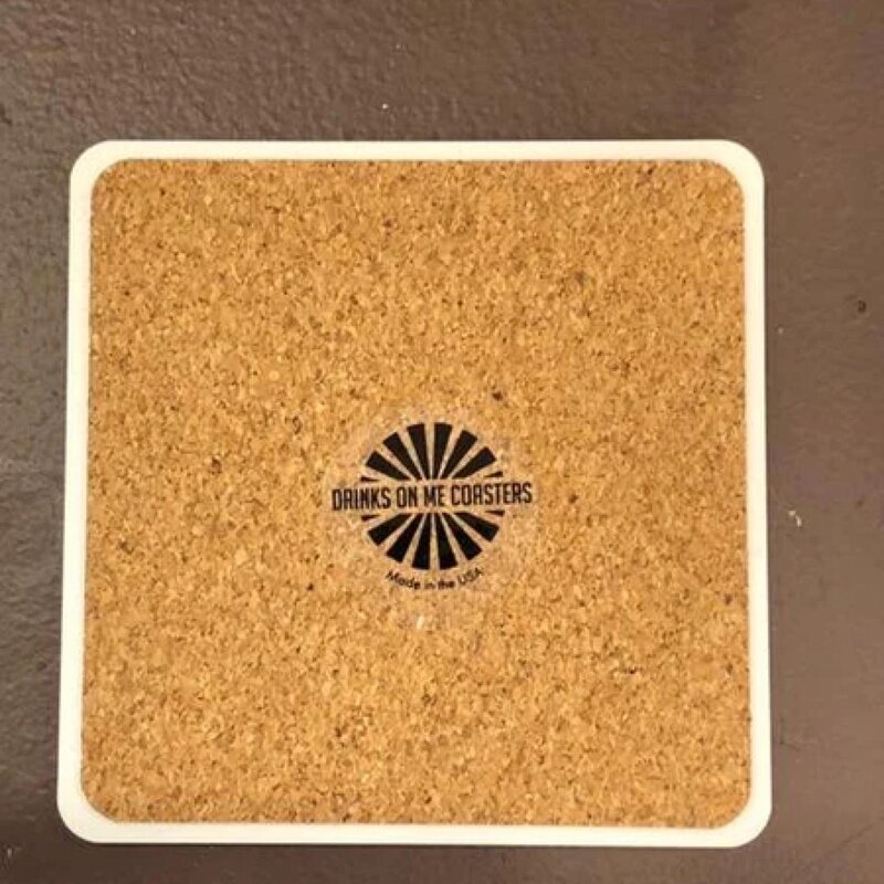 Drinks On Me Burning Sage Coaster