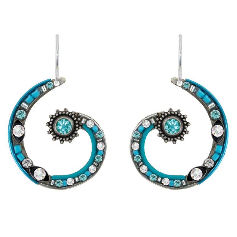 Firefly Spiral Earring-Ice