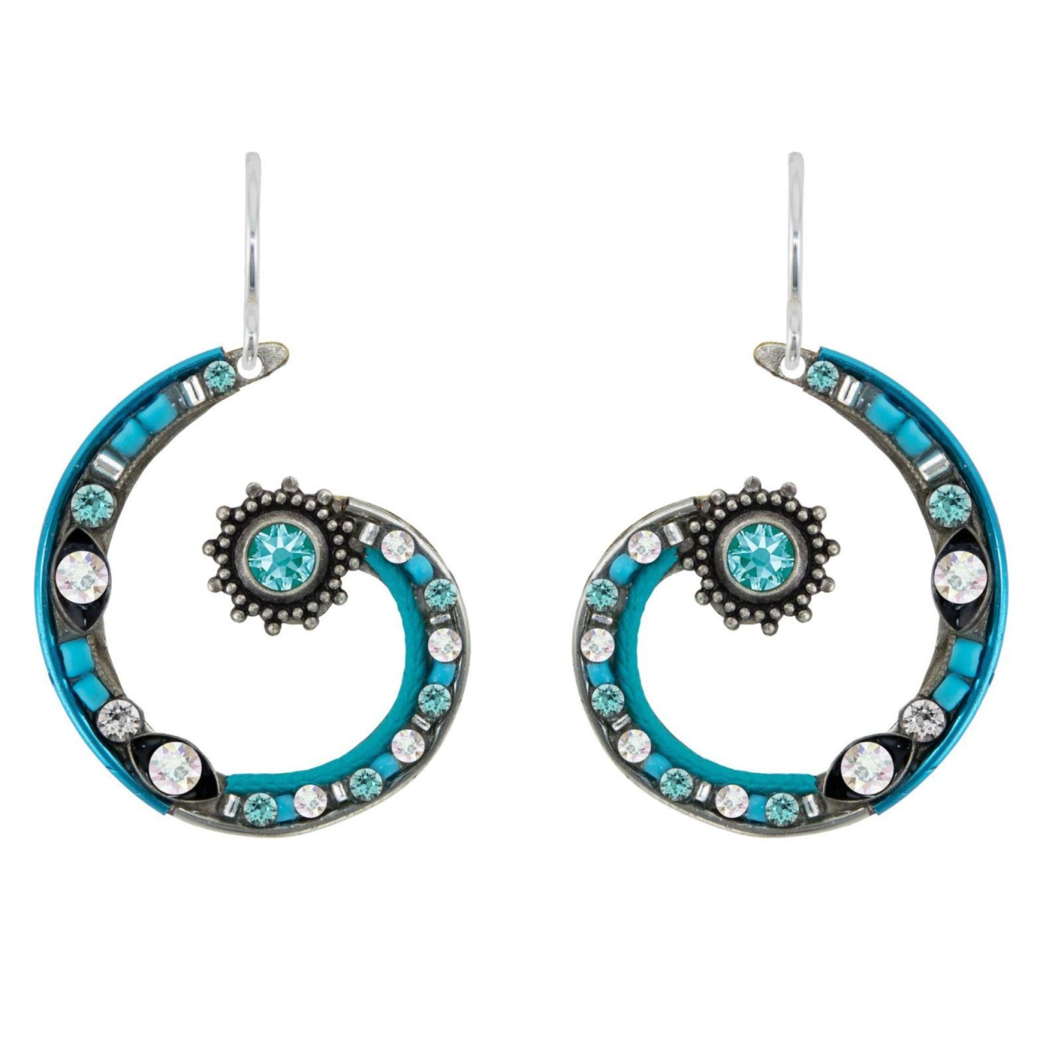 Firefly Spiral Earring-Ice