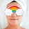 Fred Chill Out Gel Eye Mask - Rainbow